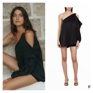 NWT SIGNIFICANT OTHER Black One Shoulder Seeker Top Size 4